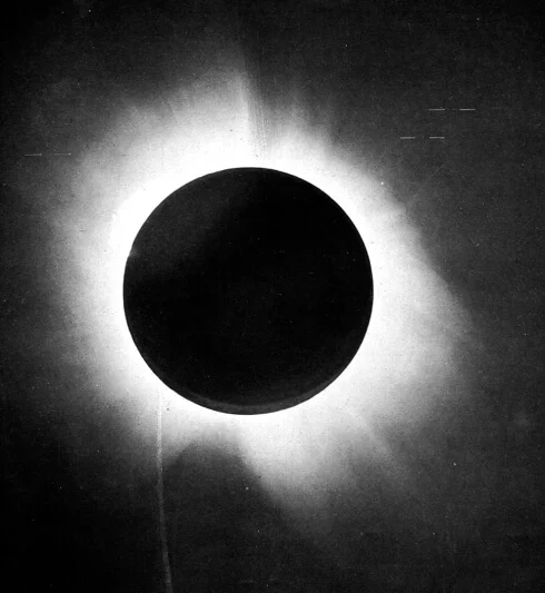 1919 Güneş tutulması fotoğrafı